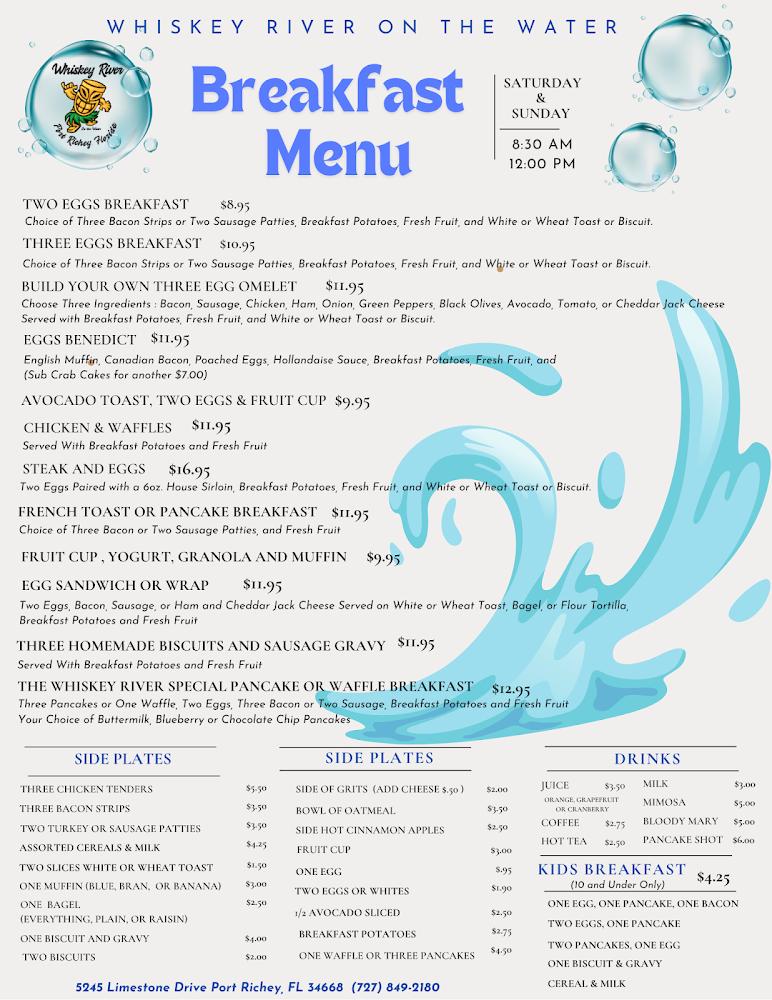 Whiskey River On The Water Menu image 3